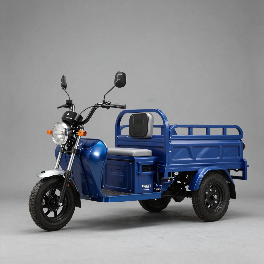 Heavy-Duty Electric Cargo Tricycle with High-Torque Motor and Reinforced Carriage